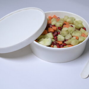 750ml White Flat Paper Container